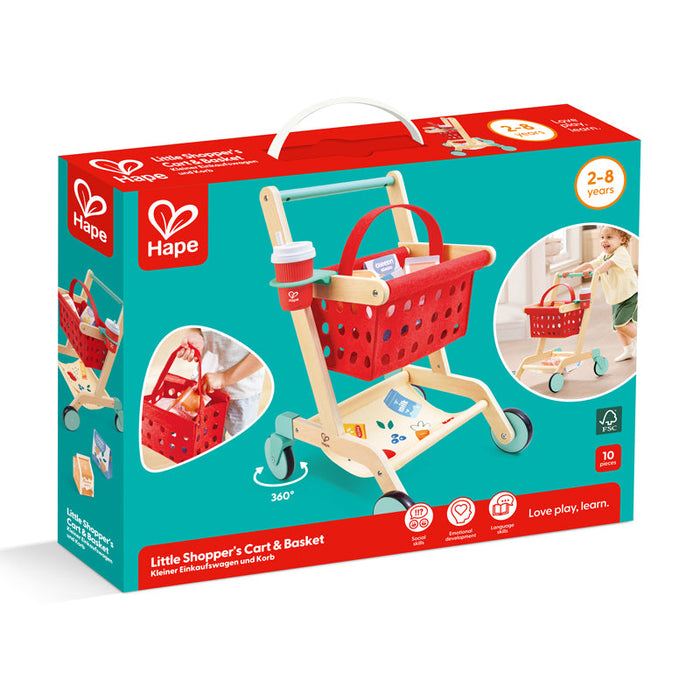 Hape | Little Shopper's Cart & Basket