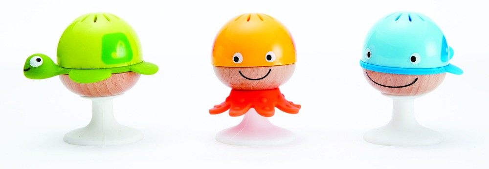 Hape | Stay-Put Rattle Set