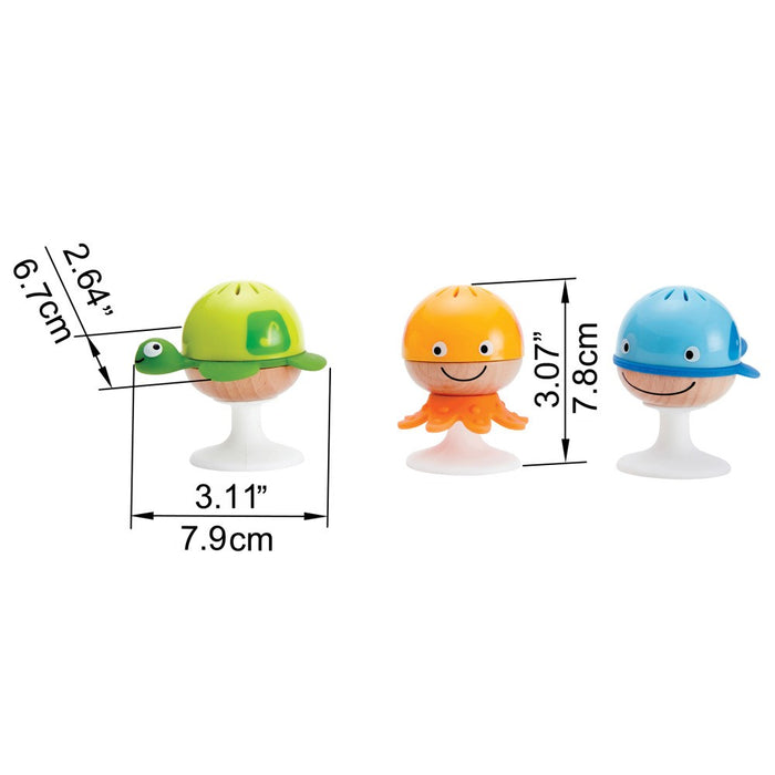 Hape | Stay-Put Rattle Set