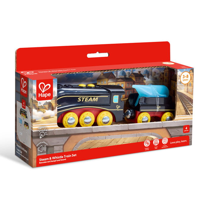 Hape | Steam & Whistle Train Set