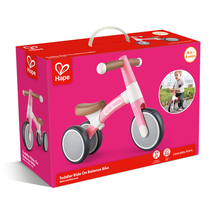 Hape | Toddler Ride On Balance Bike Pink