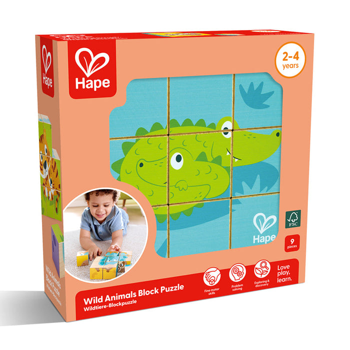 Hape | Wild Wooden Blocks Puzzle