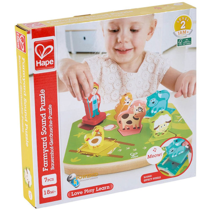 Hape | Farmyard Sound Puzzle