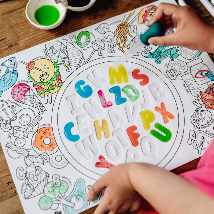 Hey Doodle | Alphabet Soup Sensory Colouring & Doodle Mat