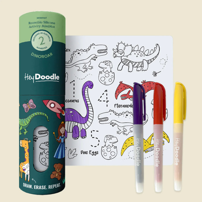 Hey Doodle | DinoRoar Mini Colouring & Doodle Mat