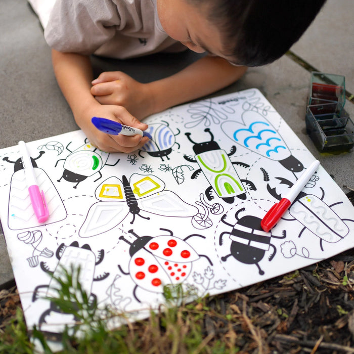 Hey Doodle | Busy Bugs Sensory Colouring & Doodle Mat