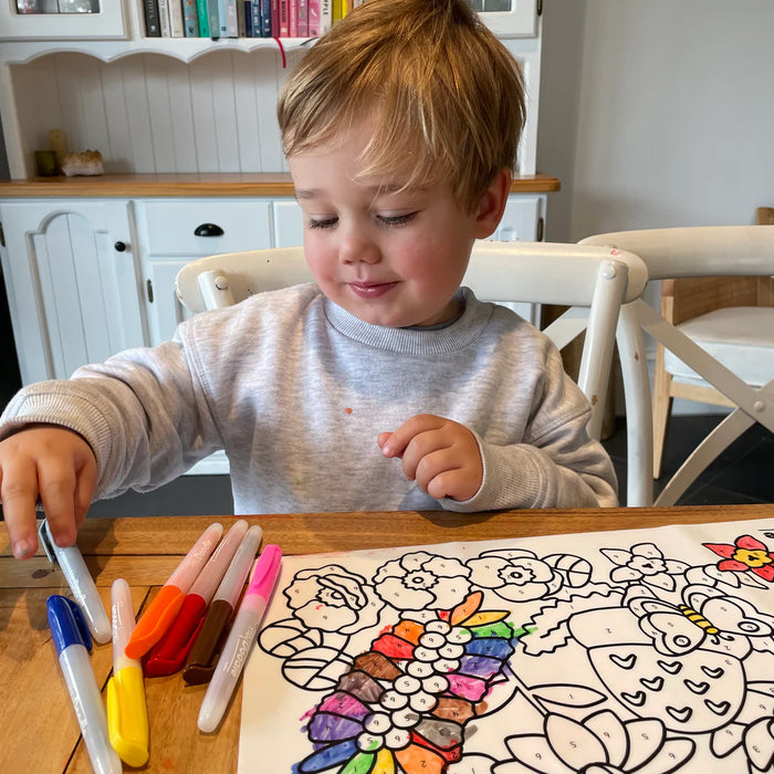 Hey Doodle | Flower Power Classic Colouring & Doodle Mat