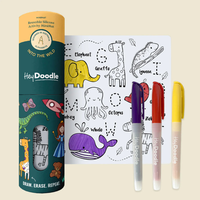 Hey Doodle | Into The Wild Mini Colouring & Doodle Mat