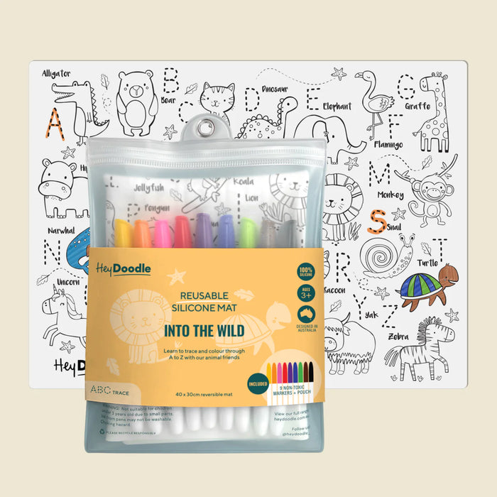 Hey Doodle | Into the Wild Classic Colouring & Doodle Mat