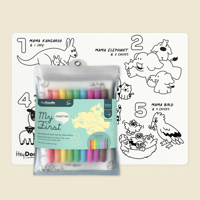 Hey Doodle | My First Counting Colouring & Doodle Mat