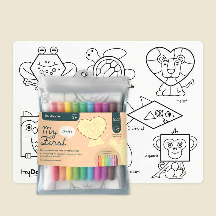 Hey Doodle | My First Shapes Colouring & Doodle Mat