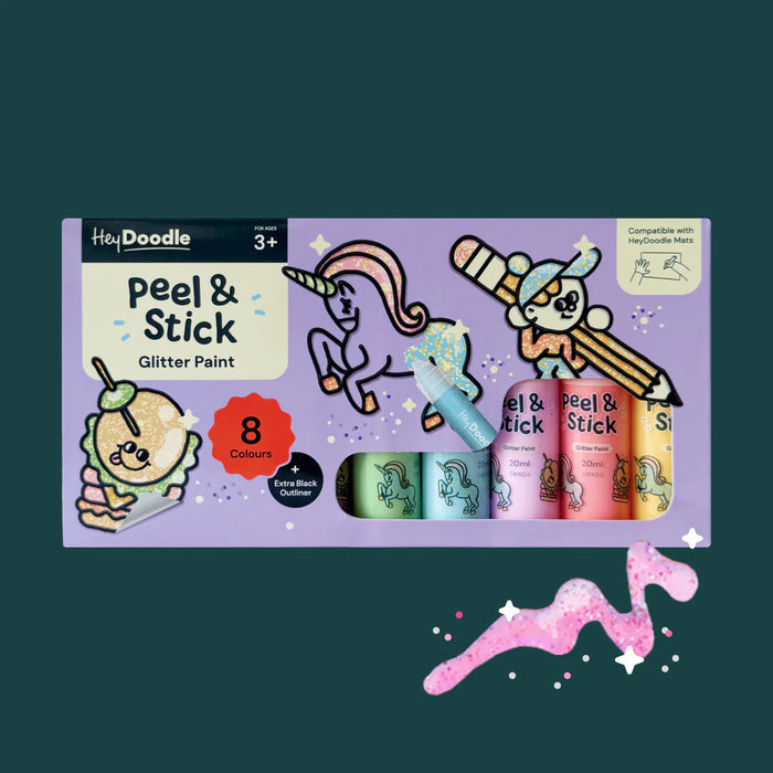 Hey Doodle | Peel & Stick Glitter Paint