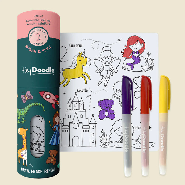 Hey Doodle | Sugar & Spice Mini Colouring & Doodle Mat