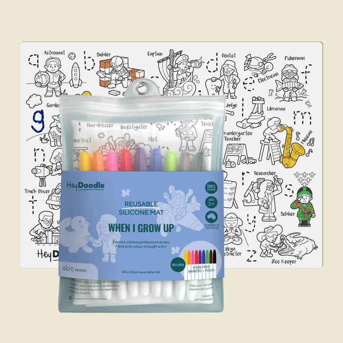 Hey Doodle | When I Grow Up Classic Colouring & Doodle Mat
