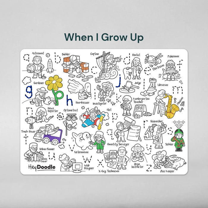 Hey Doodle | When I Grow Up Classic Colouring & Doodle Mat