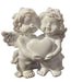 Cherub Twins with Silver Wings