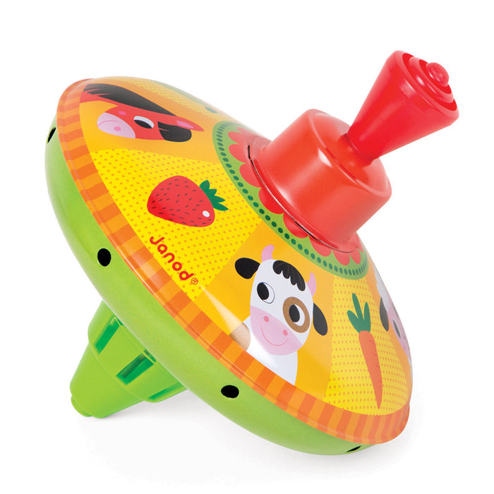 Janod | Farm Spinning Tops
