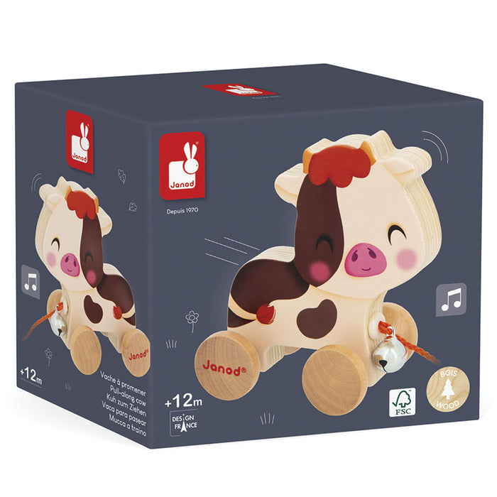 Janod | Pull Along Cow