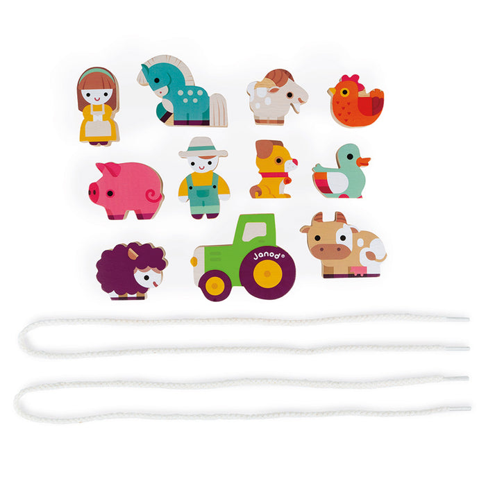 Janod | Threading Farm Animals