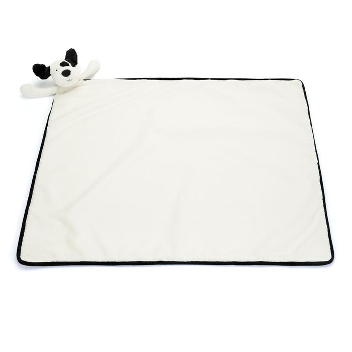 Jellycat Bashful Black & Cream Puppy Blanket