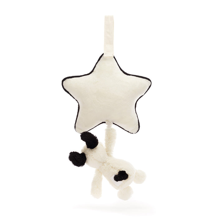 Jellycat | Black & Cream Puppy Musical Pull