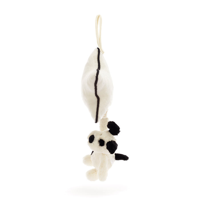 Jellycat | Black & Cream Puppy Musical Pull