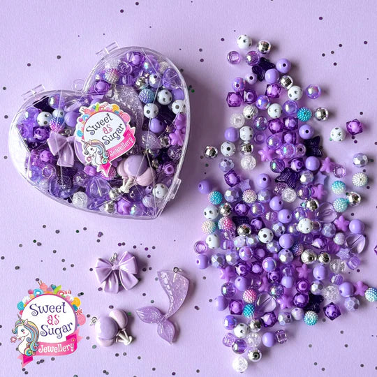 Jewellery Making Kit | Purple Heart