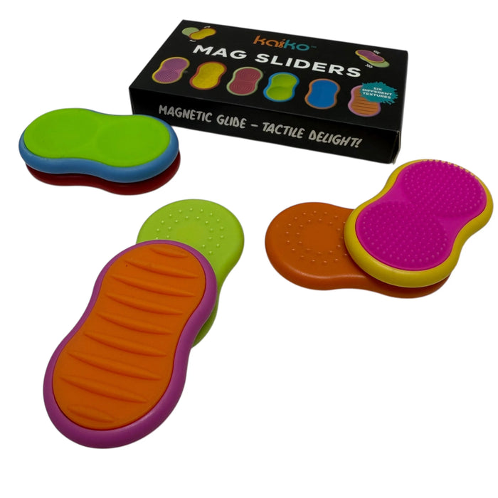 Kaiko Fidgets | Mag Sliders - Six Interchangeable Magnetic Textured
