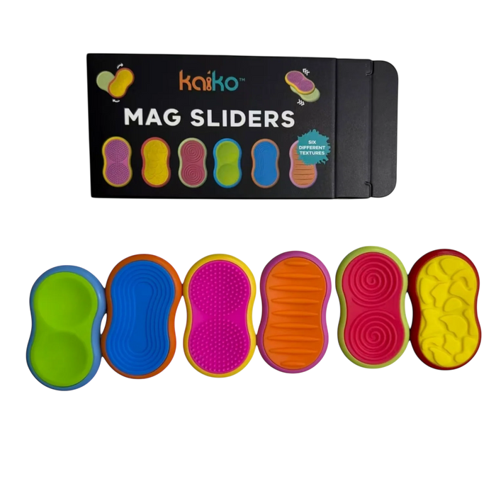 Kaiko Fidgets | Mag Sliders - Six Interchangeable Magnetic Textured