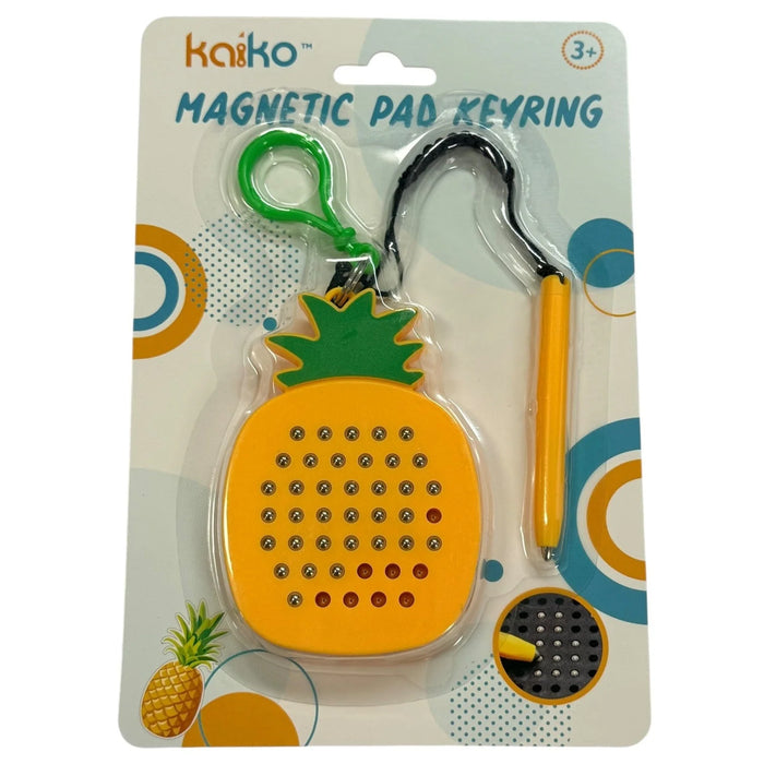 Kaiko Fidgets | Magnetic Pad Keyring - Pineapple