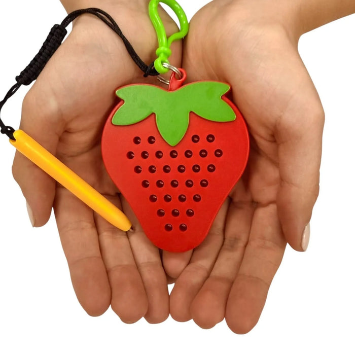 Kaiko Fidgets | Magnetic Pad Keyring - Strawberry
