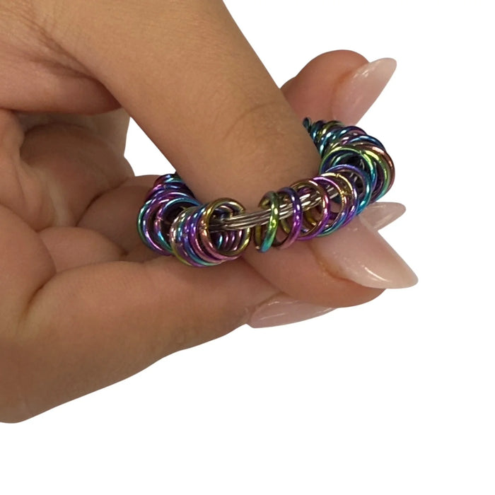 Kaiko Oil Slick Small Centipede Stainless Steel Fidget
