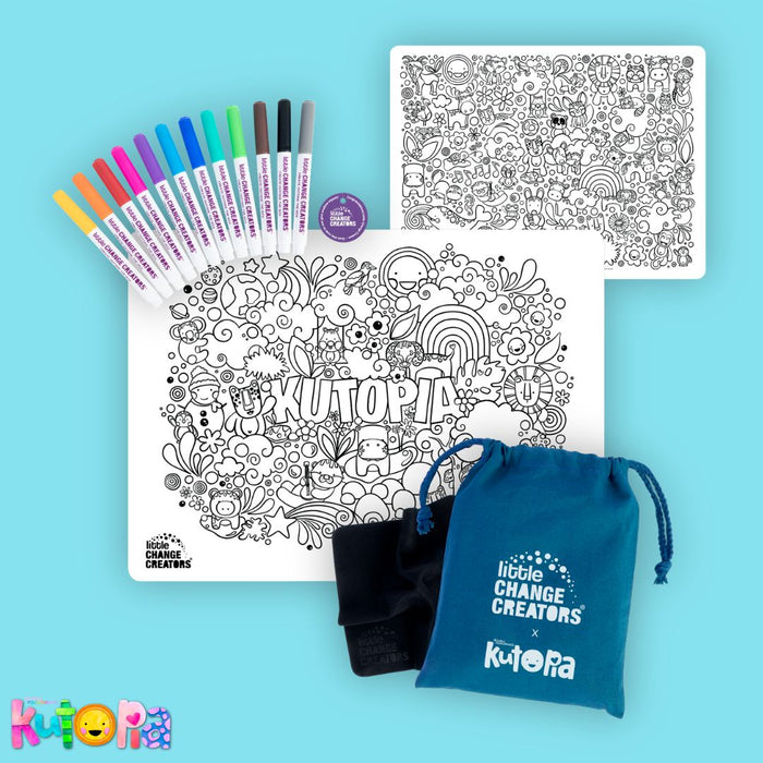 Kasey Rainbow - Kutopia | Reusable Colouring Mat