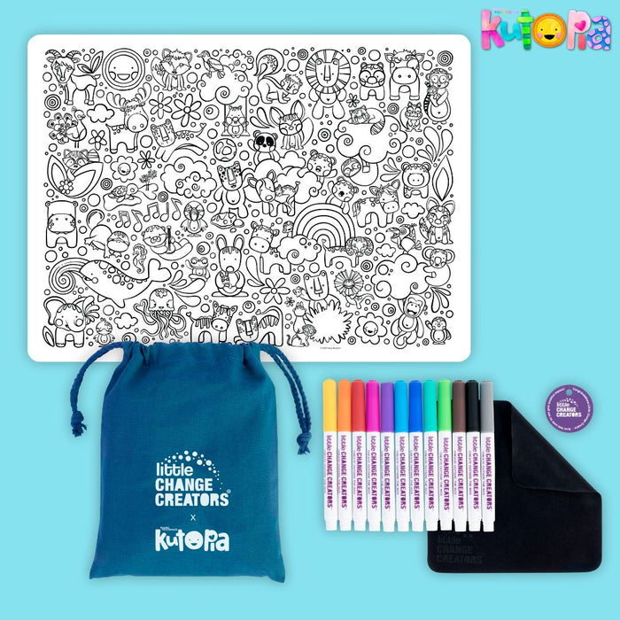 Kasey Rainbow - Kutopia | Reusable Colouring Mat