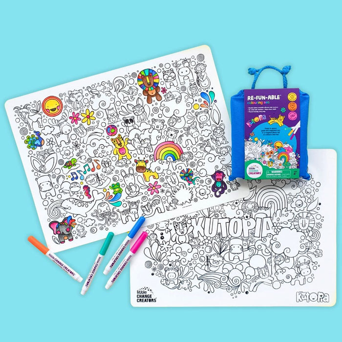 Kasey Rainbow - Kutopia | Reusable Colouring Mat