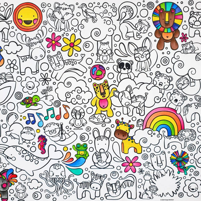 Kasey Rainbow - Kutopia | Reusable Colouring Mat