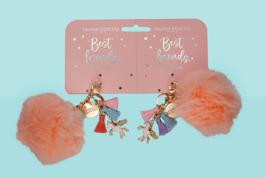 Lauren Hinkley | Celestial Unicorn BFF Pom Pom Keyring Set