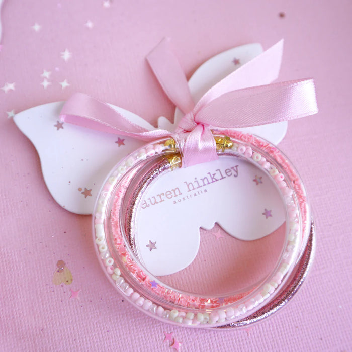 Lauren Hinkley | Pink Glitter Bangles