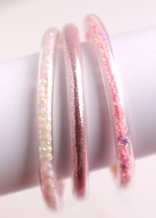 Lauren Hinkley | Pink Glitter Bangles