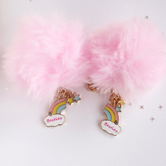 Lauren Hinkley | Rainbow BFF Pom Pom Keyring Set