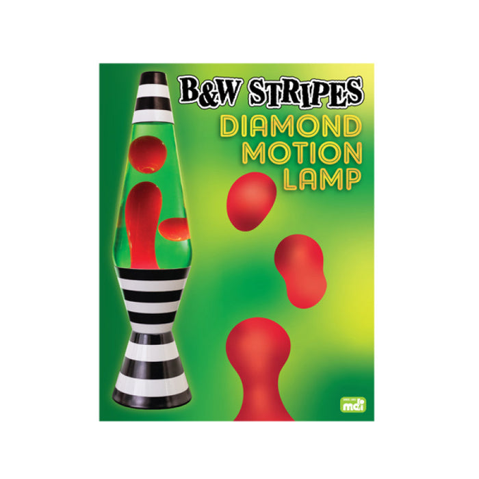 Lava Lamp | Diamond Motion | Black & White Stripes