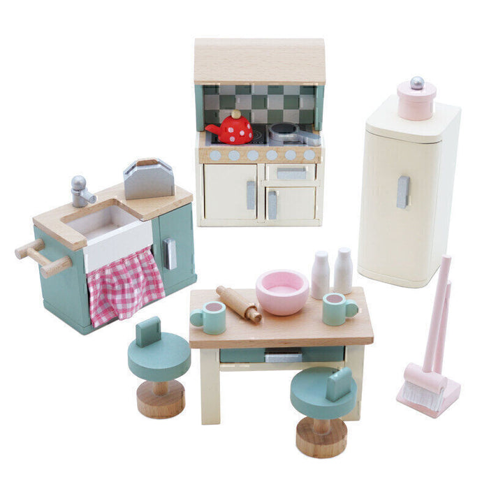 Le Toy Van | Wooden Dolls House Kitchen - 20 piece