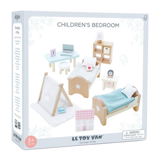 Le Toy Van | Wooden Dolls House Child's Bedroom - 24 piece