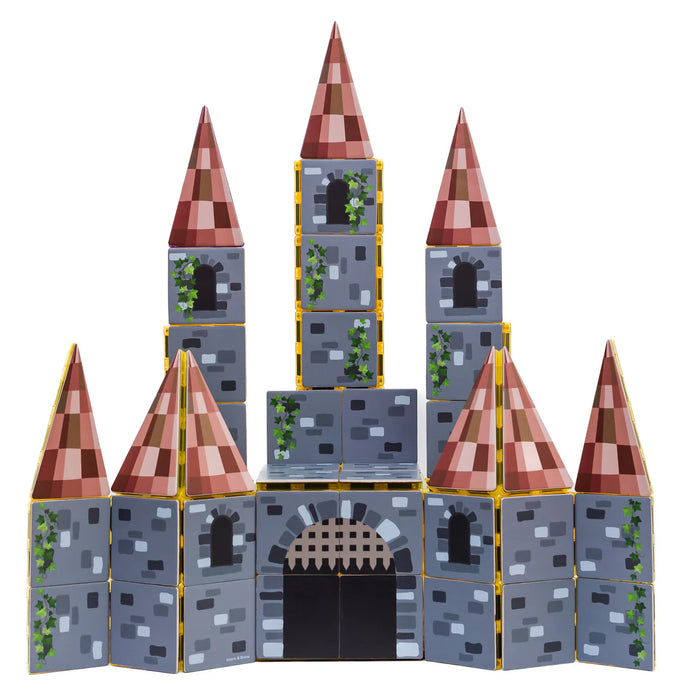 Learn & Grow Toys | Magnetic Tile Toppers | Castle Pack