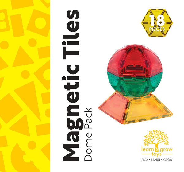 Learn & Grow Toys | Magnetic Tiles | Dome Pack