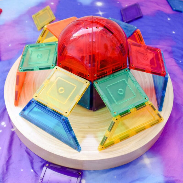 Learn & Grow Toys | Magnetic Tiles | Dome Pack