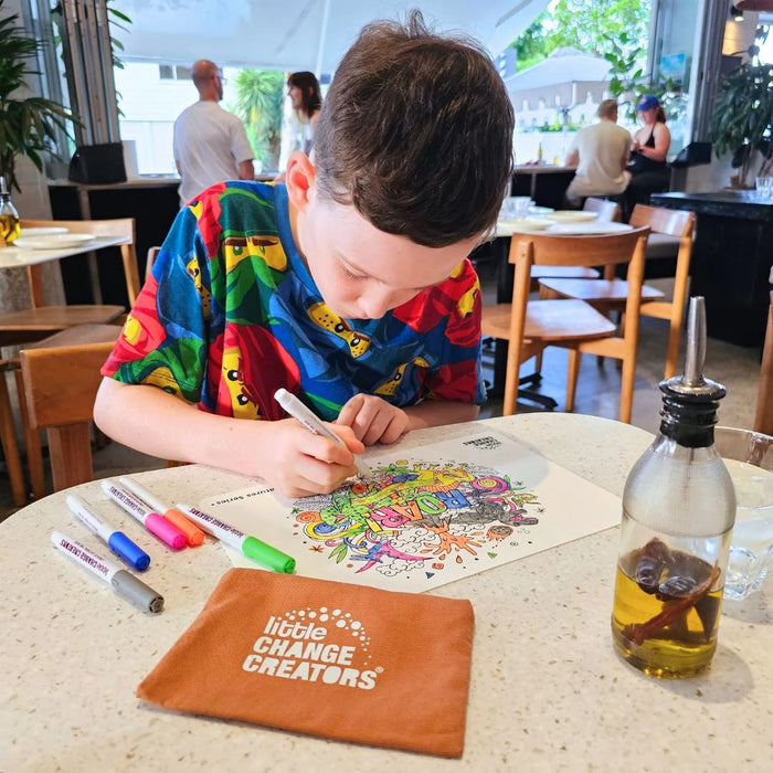 Little Change Creators | Reusable Colouring Mat | G'Day - Small