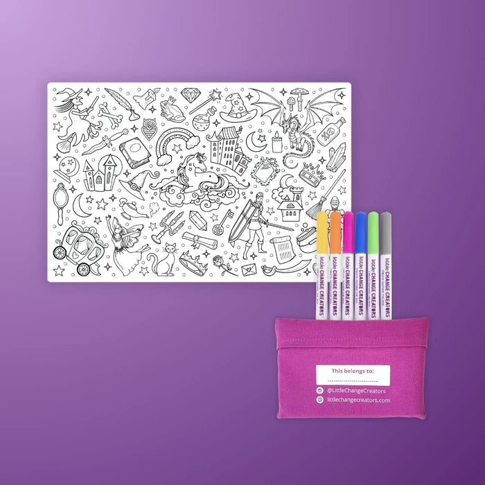 Little Change Creators | Reusable Colouring Mat | Magic - Small