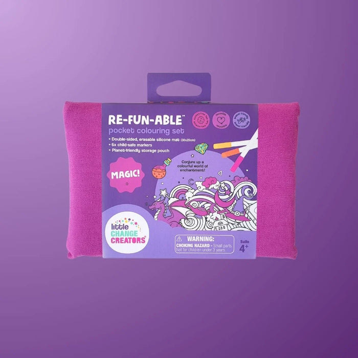 Little Change Creators | Reusable Colouring Mat | Magic - Small