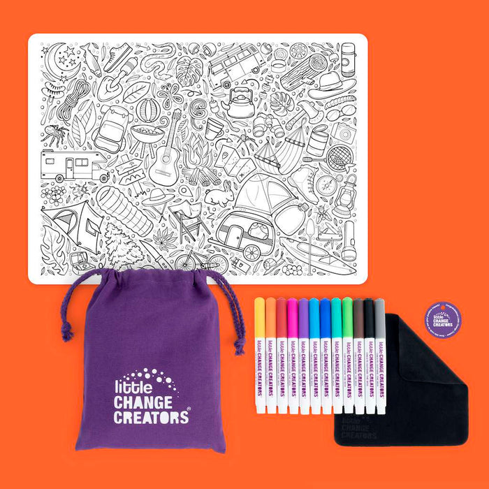 Little Change Creators | Reusable Colouring Mat | Outback - Large